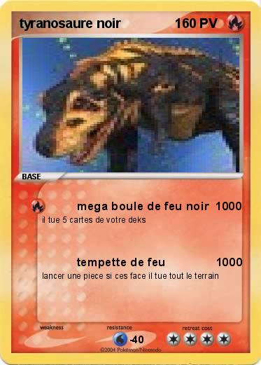 Pokemon tyranosaure noir               1