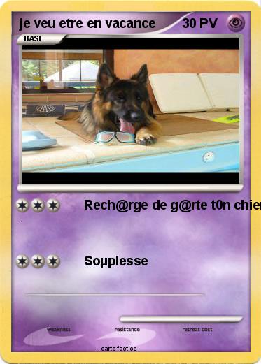 Pokemon je veu etre en vacance