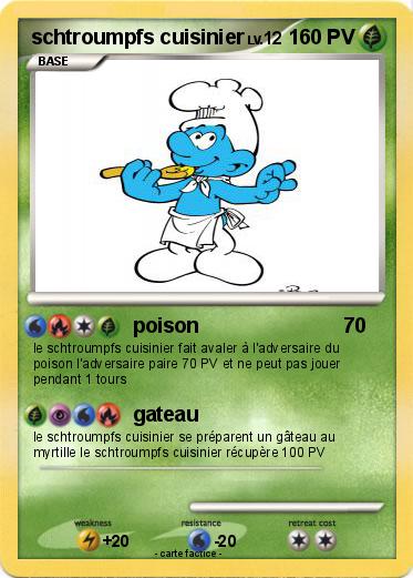 Pokemon schtroumpfs cuisinier