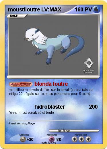 Pokemon moustiloutre LV:MAX