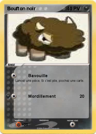 Pokemon Boufton noir