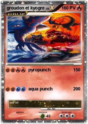 Pokemon groudon et kyogre