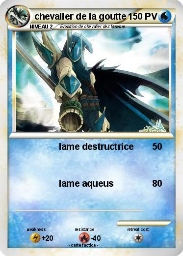 Pokemon chevalier de la goutte