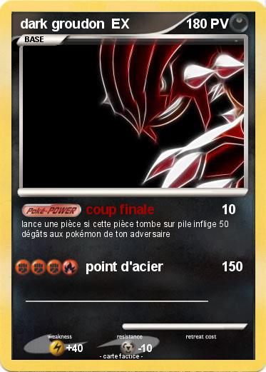 Pokemon dark groudon  EX