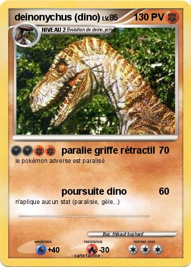 Pokemon deinonychus (dino)