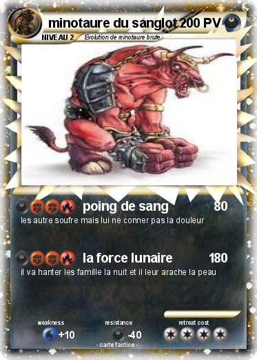 Pokemon minotaure du sanglot