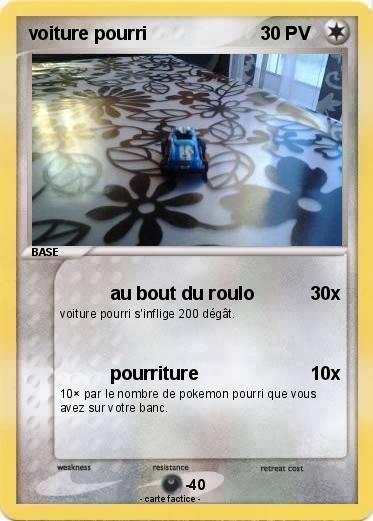 Pokemon voiture pourri