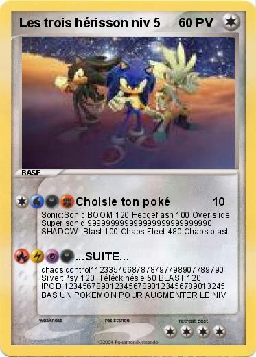 Pokemon Les trois hérisson niv 5