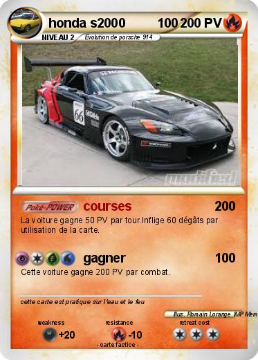 Pokemon honda s2000         100