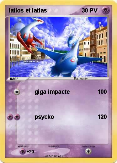 Pokemon latios et latias