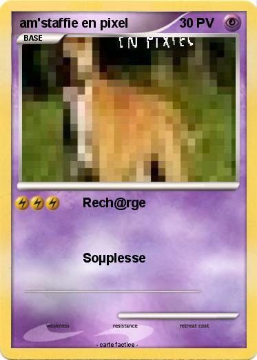 Pokemon am'staffie en pixel