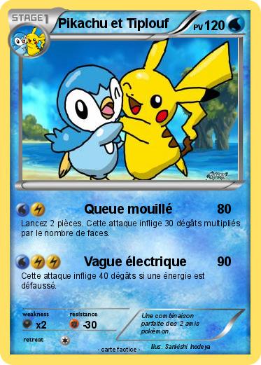 Pokemon Pikachu et Tiplouf
