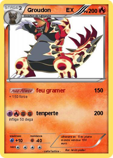 Pokemon Groudon          EX