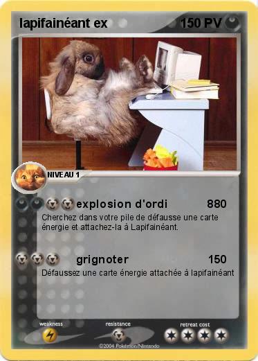 Pokemon lapifainéant ex