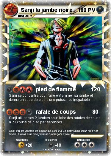 Pokemon Sanji la jambe noire
