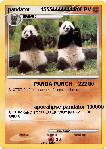 Pokemon pandator       155544444444