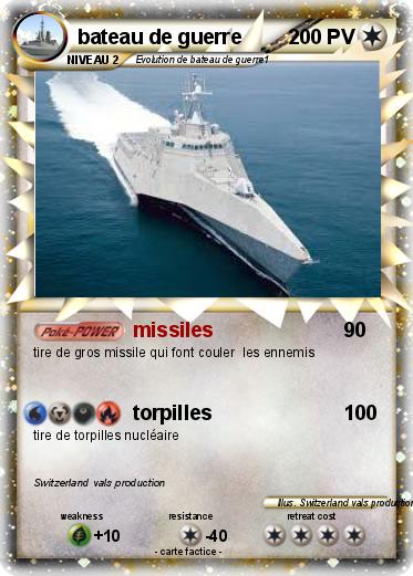 Pokemon bateau de guerre