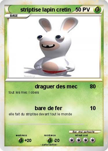 Pokemon striptise lapin cretin