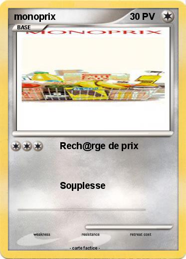 Pokemon monoprix