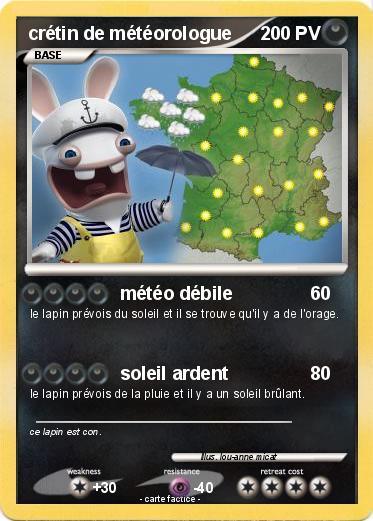 Pokemon crétin de météorologue