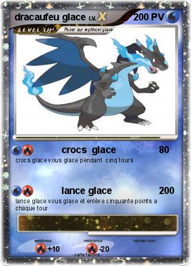 Pokemon dracaufeu glace