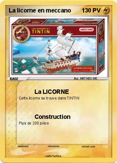 Pokemon La licorne en meccano