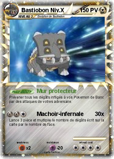 Pokemon Bastiobon Niv.X