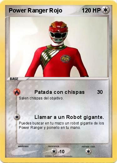 Pokemon Power Ranger Rojo