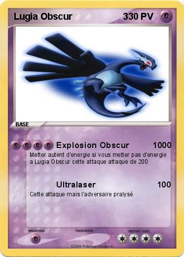 Pokemon Lugia Obscur                    3              