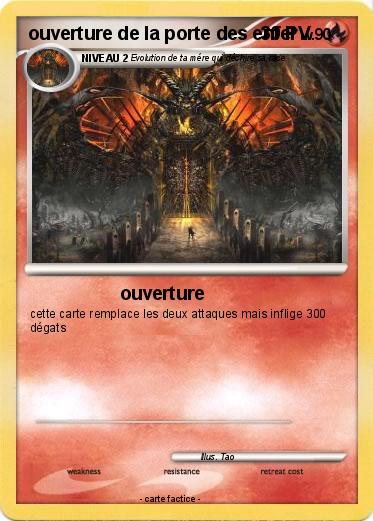 Pokemon ouverture de la porte des enfer