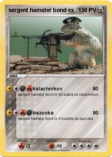Pokemon sergent hamster bond ex