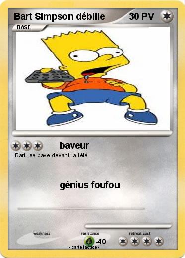 Pokemon Bart Simpson débille