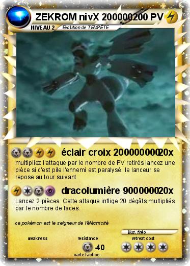 Pokemon ZEKROM nivX 200000