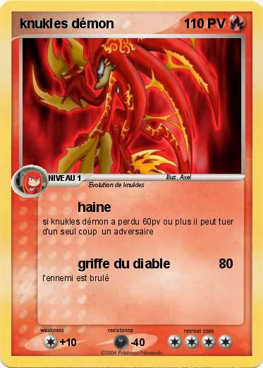 Pokemon knukles démon