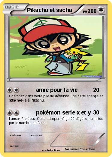 Pokemon Pikachu et sacha