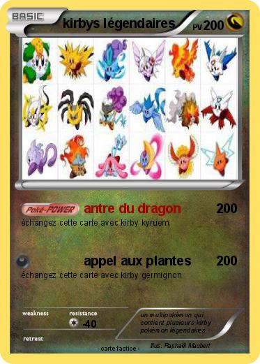 Pokemon kirbys légendaires