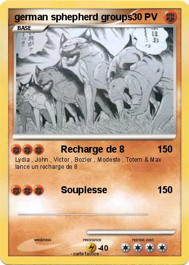 Pokemon german sphepherd groups