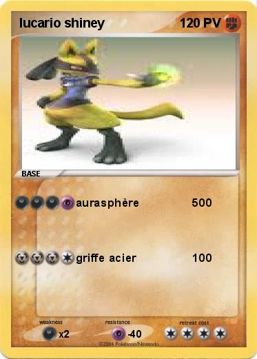 Pokemon lucario shiney