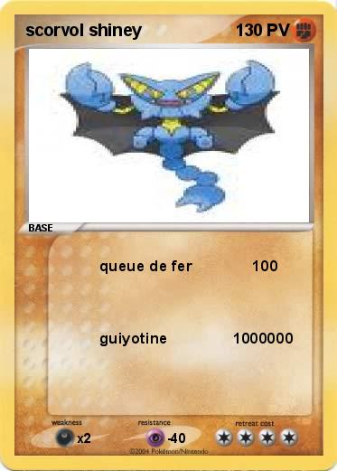 Pokemon scorvol shiney