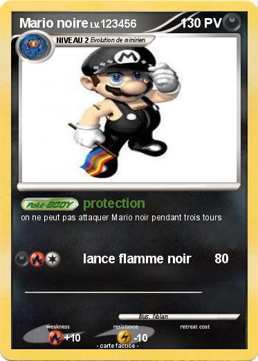 Pokemon Mario noire