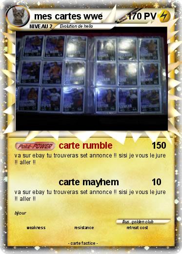 Pokemon mes cartes wwe