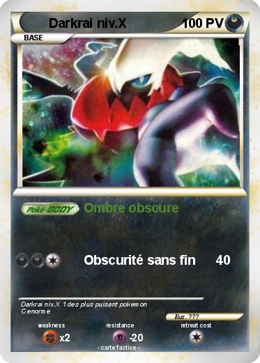 Pokemon Darkrai niv.X