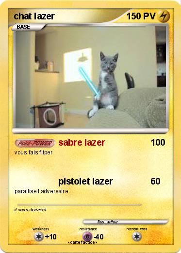 Pokemon chat lazer