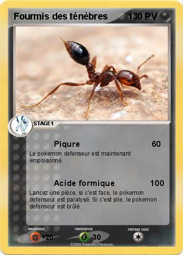 Pokemon Fourmis des ténèbres