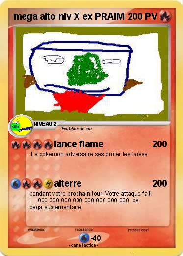 Pokemon mega alto niv X ex PRAIM
