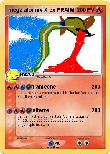 Pokemon mega alpi niv X ex PRAIM