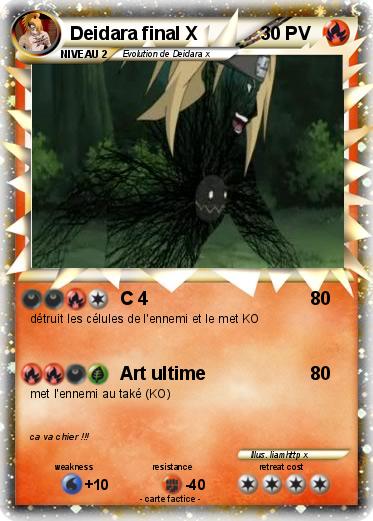 Pokemon Deidara final X