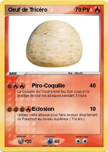 Pokemon Oeuf de Tricéro