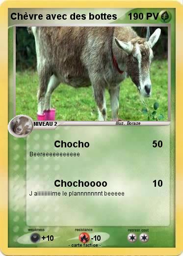 Pokemon Chèvre avec des bottes