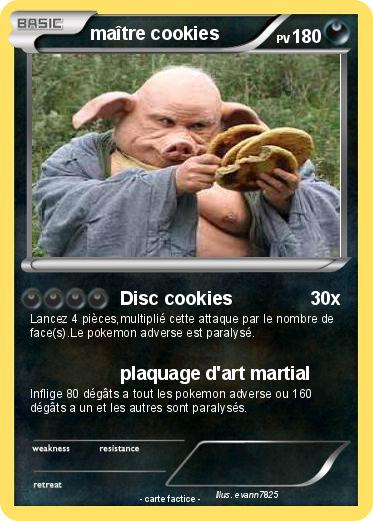 Pokemon maître cookies